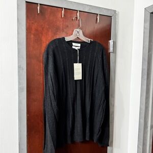 COS Black Crewneck Sweater for Men